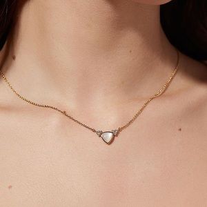 ANA LUISA Emi Moonstone Necklace - Sustainable Jewelry, 14K Gold, With Diamonds